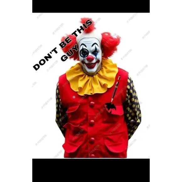 Red Vest BUTTON , Red employee vest, red vest - Picture 3 of 4